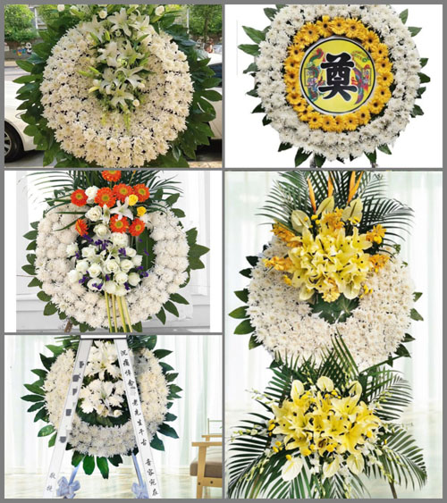 安徽安庆市潜山县源潭镇赵冲村花圈速递